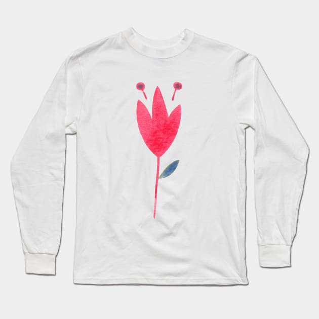 Flower Scandinavian Style Long Sleeve T-Shirt by shoko